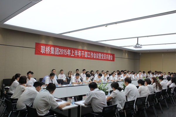 集團公司召開2015上半年工作會議暨黨員共建會